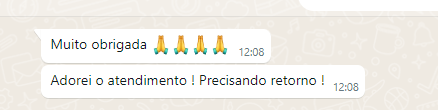Adorei o atendimento