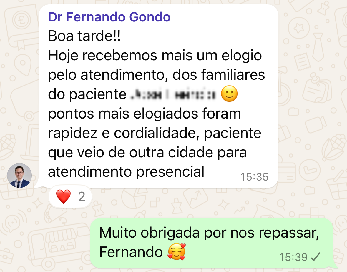 Mensagem do Dr. Fernando Gondo